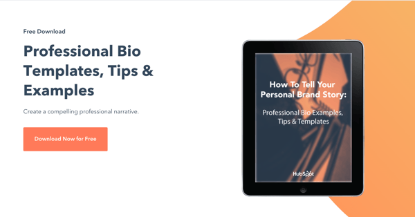 professional bio free small business template