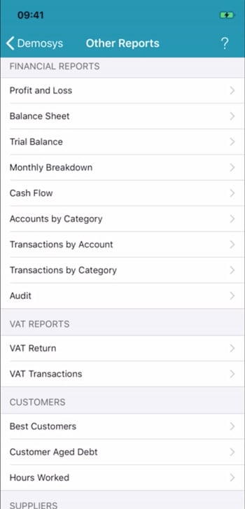 easybooks financial reporting